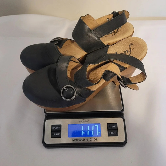 Free People Park Circle Black Leather Clog sz 40 - Picture 12 of 12